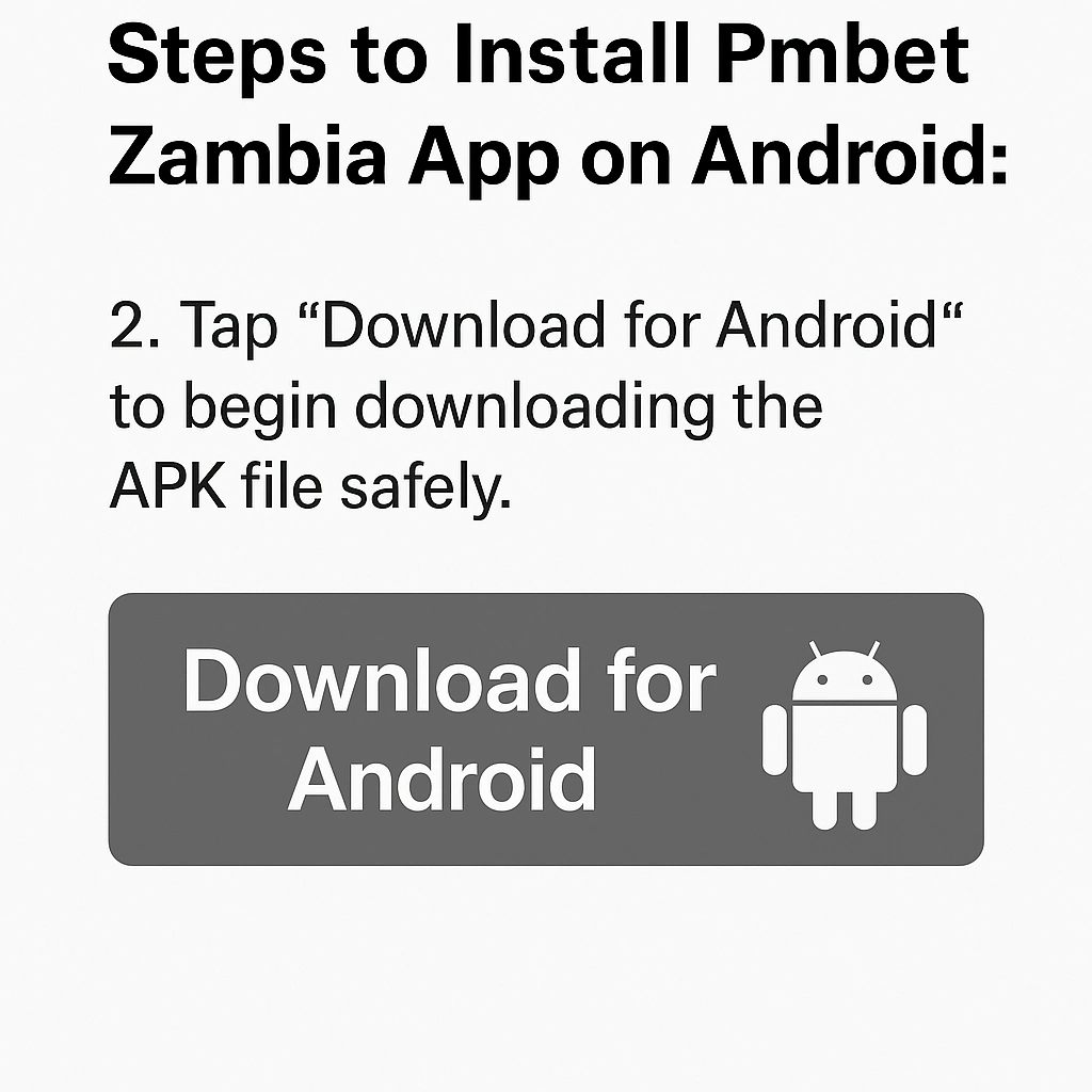 Download and install Pmbet Zambia Android app Step2