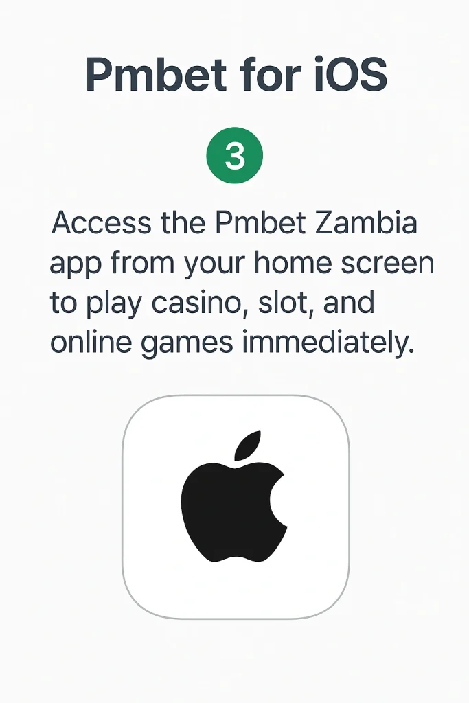 Download and install Pmbet Zambia iOS app Step3