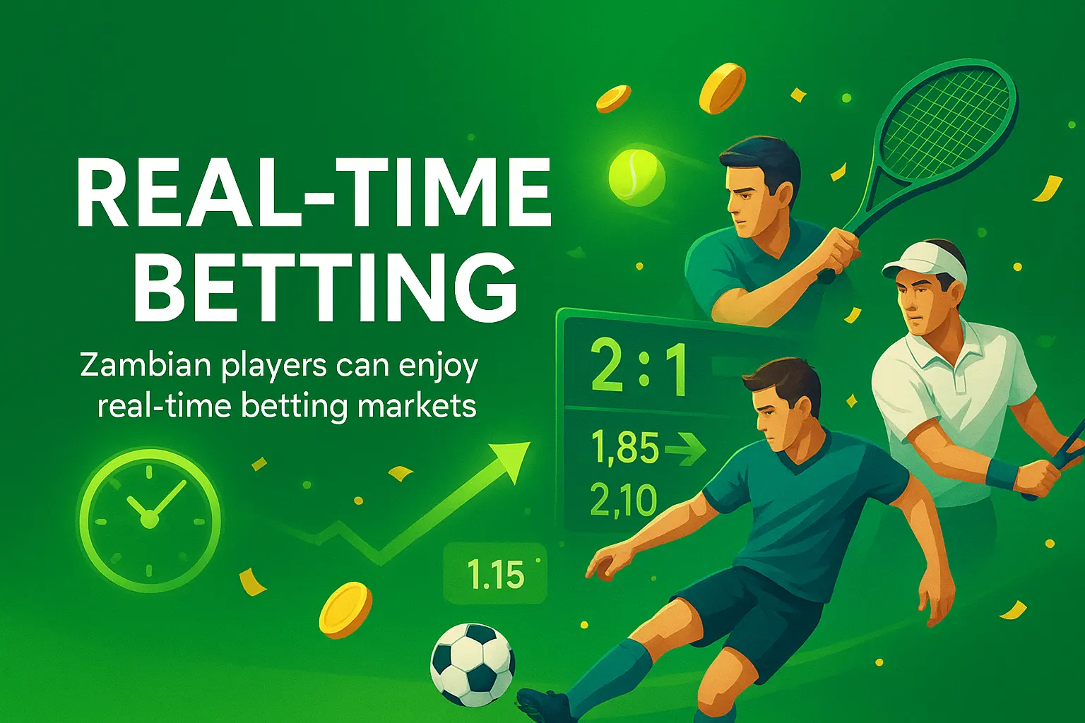 Enjoy real-time live betting on football, tennis, basketball, cricket, rugby, and eSports at Pmbet Zambia