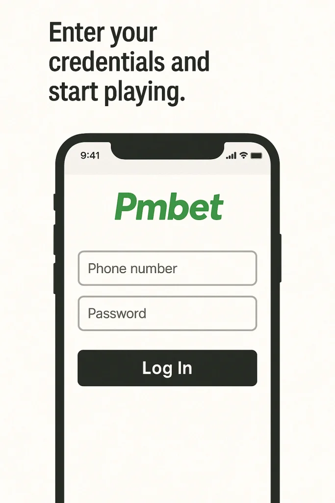 Access Pmbet Zambia account on mobile browser Step3