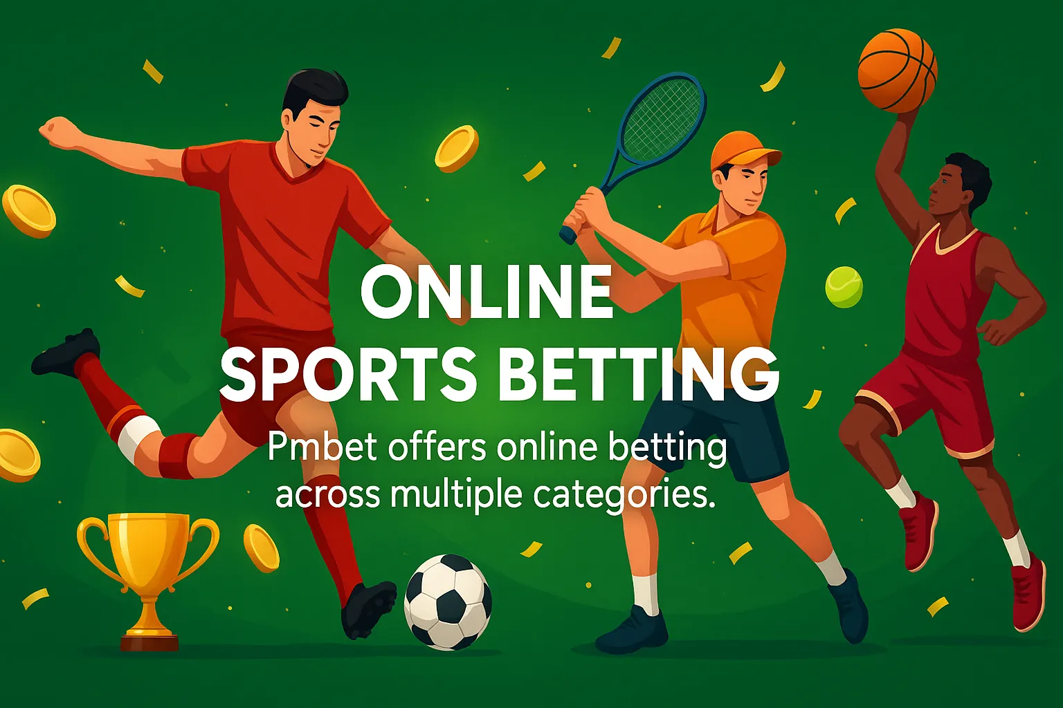 Place online bets on football, tennis, basketball, cricket, rugby, and eSports at Pmbet Zambia